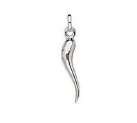 Pendentif Corne d'abondance Porte Bonheur Piment"22x4mm Argent Massif 925°°°