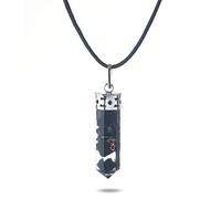 Pendentif Crayon Cap Orgone Tourmaline Noire | Bijoux de guérison en cristal | Idéal pour nettoyer et protéger l'aura des influences négatives | Bijoux de mode en tourmaline noire
