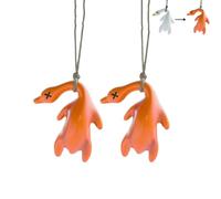 Pendentif créatif en Forme de Canard rôti aux Couleurs changeantes, Rappel de température UV pour Voiture et vélo (2pcs)