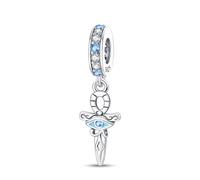 Pendentif croix ankh, accessoire de bracelet à breloques en argent sterling 925, compatible avec le collier bracelet pandora, cadeau pour femme