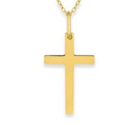 Pendentif croix or jaune - L'Atelier d'Azur - Or jaune 375/000 - Dimensions 1.55x1 cm - Poids 0.10 g