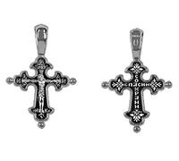 ☦ Pendentif croix orthodoxe russe Icône "sauver et protéger" DM04