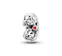 Pendentif d'amour d'enfance intemporel, véritable breloque de perles en argent sterling 925, compatible avec pour bracelet pandora