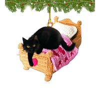 Pendentif d'arbre de Noël : décoration d'arbre de Noël mignonne en acrylique pour les amoureux des animaux domestiques, étrange Katzende pour canapé et salon | DEC