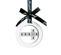 Pendentif d'aromathérapie avec inscription « Error Arranging Search Coïncidence »