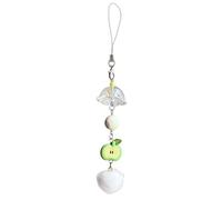 Pendentif de à breloques en perles, porte-clés en forme de fruit 3D, décoration de portable, accessoires de charme de à main à la mode, lanière de téléphone élégante