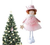Pendentif de Ange de Noël, Ornements de Figurine d'ange - Pendentif Fille en Peluche pour Chambre d'enfant, Jardin, Plafond, Porte d'entrée, Mur