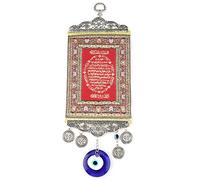 Pendentif de Bénédiction du Mauvais œil Bleu du Coran Islamique pour la Bonne Chance et la Protection, Amulette Islamique Faite à la Main pour la Maison, Les Amis et la