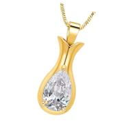 Pendentif de bijoux de crémation pour souvenir commémoratif d ' animal de compagnie, breloque d ' urne en acier inoxydable avec scellé pour mémoire, pendentif d ' urne pour animal de compagnie, de