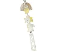 Pendentif de charme de porte-clés en perles esthétiques de lapins à la mode pour la décoration de téléphone portable avec l ' accent d ' étoile de coeur cadeaux de filles pendentif de téléphone en