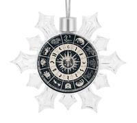 Pendentif de décoration de Noël, signe astrologique imprimé, décoration de Noël multifonction