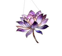 Pendentif de fenêtre à Fleurs Violettes - Attrape-lumière botanique à Prisme Solaire | Attrape-Soleil Peint en Couleurs, décoration de Jardin pour la fête des mères et l'anniversaire de Grand-mère