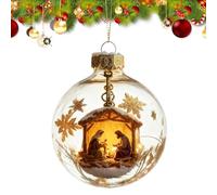 Pendentif De La Scène De La Nativité pour Arbre De Noël | Souvenir De Vacances d'hiver | Décoration Pendentif De La Crèche De Noël,pour Salon Adultes Adolescents Étudiants Femmes