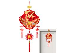 Pendentif de l'année du Cheval - Attirez la Richesse de Bon augure | Année 2026 du Cheval - Décoration pour Porte, fenêtre, Salon, Chambre à Coucher, entrée, Famille, Amis, voisins