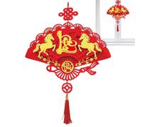 Pendentif de l'année du cheval chinois | Affichage plat souvenir - Pendentif 2026 du Vietnam pour fenêtre, salon, chambre à coucher, entrée, pendaison de crémaillère, famille, amis