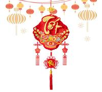 Pendentif de l'année du cheval | Souvenir de bon Augurio | 2026 Pendentif vietnamien pour l'année du cheval - Pour mur, fenêtre, salon, chambre, entrée, cadeau pour famille, amis, collègues