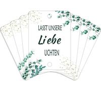 Pendentif de mariage pour pailles Cold Fire avec inscription en allemand