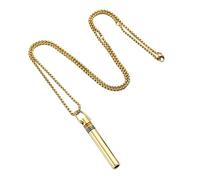 Pendentif de méditation en Acier Inoxydable soulage l’anxiété Arc-en-Ciel Sifflet Mindfulness Yoga Collier Bijoux de Sport décontractés