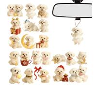 Pendentif de Noël 2025 en acrylique 2D pour 24 jours | Pendentif sur le thème du compte à rebours des vacances | Pour mur, fenêtre, arbre, fête, voiture, sac à main, intérieur, chambre à coucher