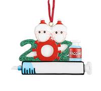 Pendentif de Noël à suspendre avec nom de famille pour poupée, Père Noël, bonhomme de neige, cadeaux de bénédiction de vacances, pendentif bonhomme de neige