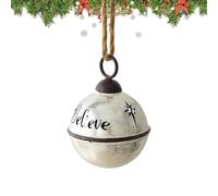 Pendentif de Noël avec corde à suspendre | Jingle Bell pour décoration de Noël pour couronne de porte, extérieur, vacances, maison, bouton mural