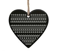 Pendentif de Noël avec message caché, décoration fantaisie en forme de cœur pour sapin de Noël, cadeau de Noël amusant pour décoration de fête à la maison