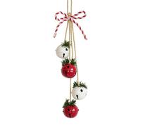 Pendentif de Noël Cloche avec Noeud, Ornement Petite Clochette Grelot