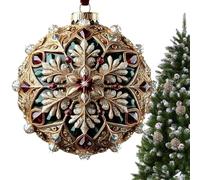 Pendentif de Noël en acrylique 2D - À suspendre | Décorations planètes de conte de fées de Noël pour rebord de fenêtre maison de campagne grand-mère J