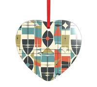 Pendentif de Noël en acrylique à suspendre - Décoration de Noël moderne du milieu du siècle - Décoration de Noël en acrylique - Décoration de vacances