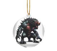 Pendentif de Noël en acrylique Bête mystérieuse Cadeau décoratif adapté pour décorer une cheminée ou un rebord de fenêtre