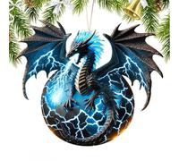 Pendentif de Noël en acrylique - Décoration de sapin de Noël vintage
