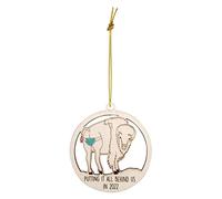 Pendentif De Noël en Bois Drôle Ornement Suspendu pour Couple D'élans Artisanat d'art pour La Maison Fenêtre Vacances Décoration Porte Murale Pendentif Noël