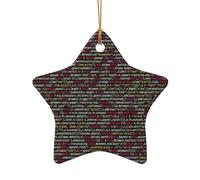 Pendentif de Noël en céramique avec code programmateur, décoration d'arbre de Noël, souvenir Goliday
