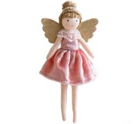 Pendentif de Noël minimaliste moderne avec motif ange fille en velours doux, parfait pour ajouter une touche festive à la décoration saisonnière (rose)
