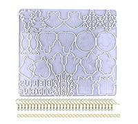 Pendentif De Noël Porte-clés Moule Combinaison Boucle D'oreille Résine Époxy Bijoux Moulage Pendentif Pour Bricolage Porte-clés Moules Pour Époxy