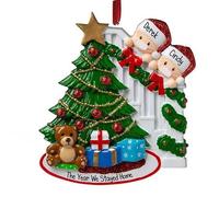 Pendentif De Noël Pour La Famille Du Père Noël En Pvc, Ornement De Noël À Faire Soi-Même, Bénédiction Du Nom, Masques De Père Noël En Pvc, Fournitures Suspendues Pour Arbre De Noël