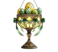 Pendentif de Pâques en acrylique, ornements d'arbre de Pâques, ornements de lapin en acrylique 2D, pendentif décoratif avec décoration de Pâques festive avec chaîne pour enfants, amis de la famille