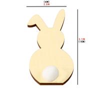 Pendentif De Pâques En Bois, Lapin En Forme D'¿Uf Suspendu, Artisanat De Décoration Joyeux Pâques Pour La Maison, Bricolage, Décor De Fête De Pâques
