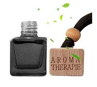 Pendentif de parfum de voiture : pendentif en verre à odeur claire, récipient de recharge résistant aux fuites | Bouteille d'élimination des odeurs légère, support de corde de corde,