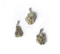Pendentif de pierre précieuse pyrite brute -- ±2.5cm