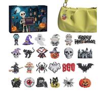 Pendentif de poche effrayant avec calendrier de compte à rebours d'Halloween
