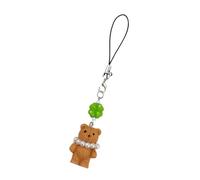 Pendentif de porte-clés en forme d ' ours, accessoire léger en résine pour sacs à main, tirettes de fermeture éclair, portefeuilles, transport quotidien