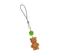 Pendentif de porte-clés en forme d ' ours, accessoire léger en résine pour sacs à main, tirettes de fermeture éclair, portefeuilles, transport quotidien