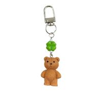 Pendentif de porte-clés en forme d ' ours, accessoire léger en résine pour sacs à main, tirettes de fermeture éclair, portefeuilles, transport quotidien
