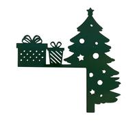 Pendentif de porte de Noël en bois décoratif sur le cadre de la porte, panneau d'angle, décoration murale amusante pour la maison pour l'intérieur, l'extérieur, fête, salon,