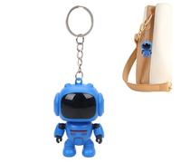 Pendentif de portefeuille | Porte-clés robot articulé mobile pour portefeuille | Porte-clés de voiture avec yeux lumineux pour femme, sacs, portefeuilles, cartables, sacs à main, maison, voiture, bleu