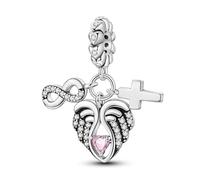 Pendentif de protection éternel, breloque de bracelet en perles, convient aux bracelets de 3 mm à 4,5 mm