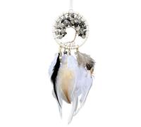 Pendentif de Rétroviseur Attrape-rêves, Breloque de Voiture, Attrape-rêves, Pendentif de Rétroviseur, Mini Attrape-rêves, Décoration Murale à Suspendre, Attrape-rêves Bohème, (E)