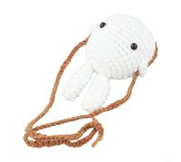 Pendentif de rétroviseur de voiture au crochet avec motif animal de dessin animé pour la plupart des véhicules (lapin)