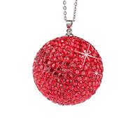 Pendentif de rétroviseur de voiture en strass, 3.5cm Boule de diamant suspendu ornement attrape-soleil cristal rétroviseur pendentif à breloque pour femmes hommes voiture intérieur accessoires
